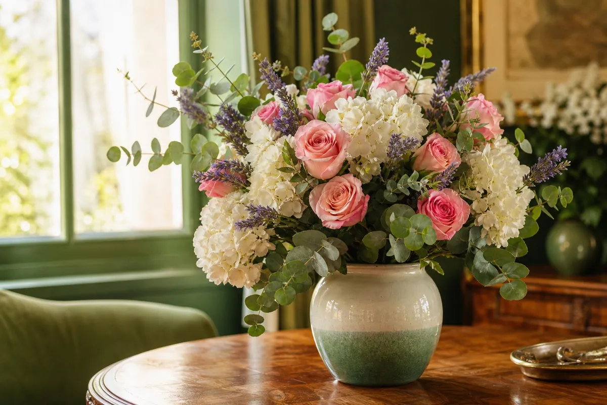 Arranjo de flores para a casa